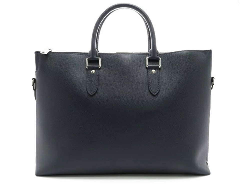 LOUIS VUITTON Anton Briefcase Business Bag Taiga Blue Marine Blue